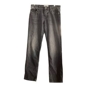 We The Free Shelby Boyfriend Charcoal Black Button Fly Jeans